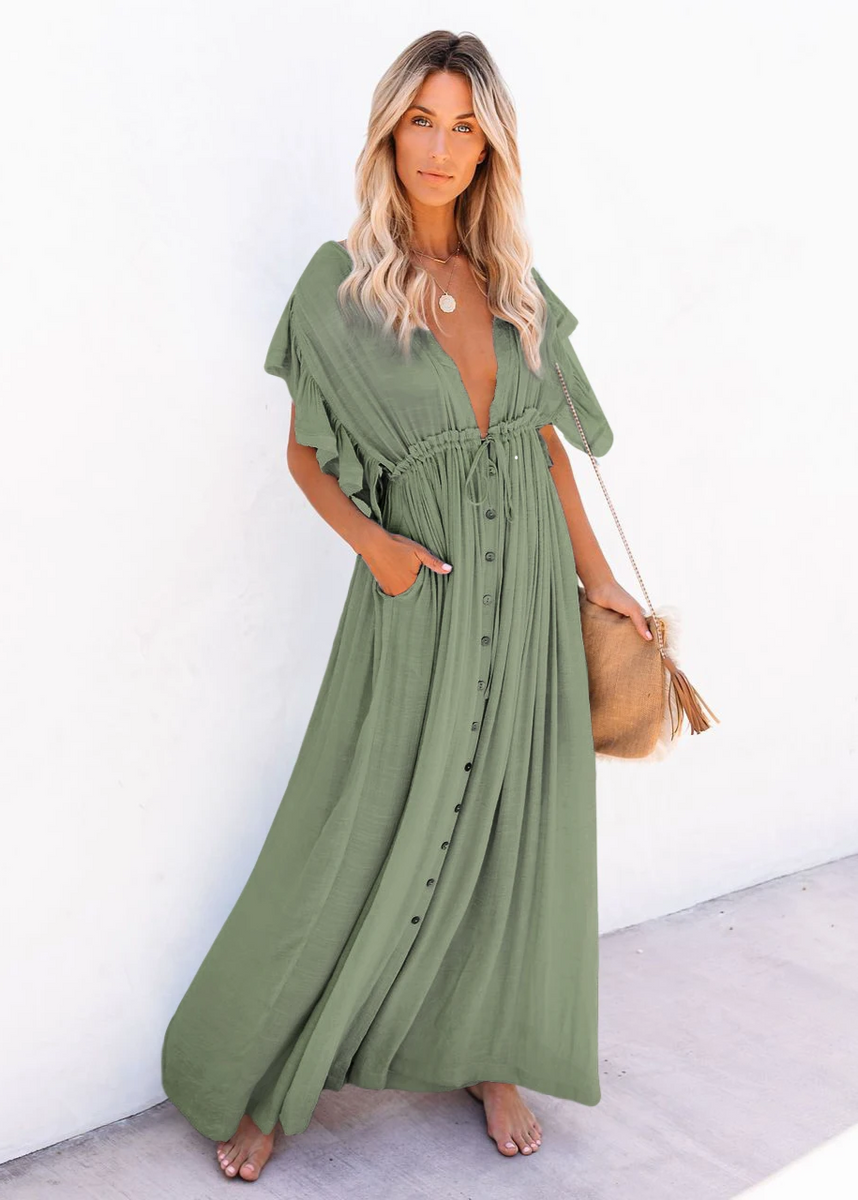 elegant midi dress Floral Print Maxi Dress