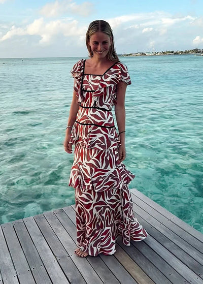 Robe à Volants Chic