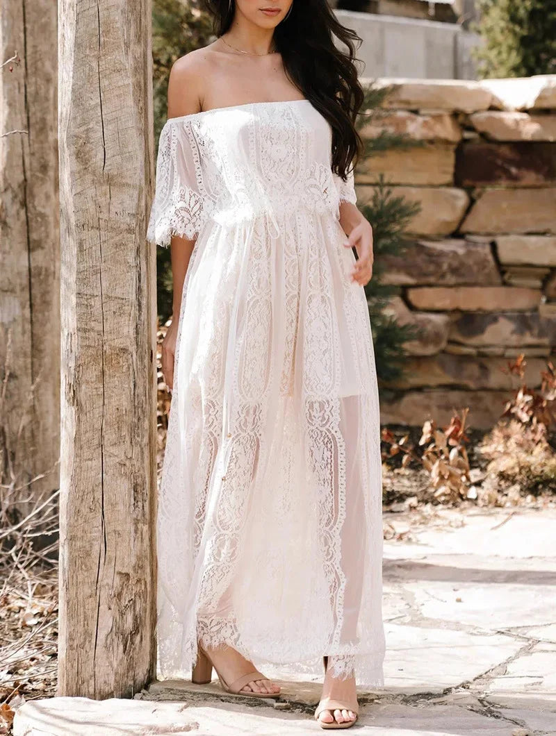 Robe De Bal Dentelle Sistaglam Taille 8 - Rose - Neuve Avec étiquettes - Longueur Genou