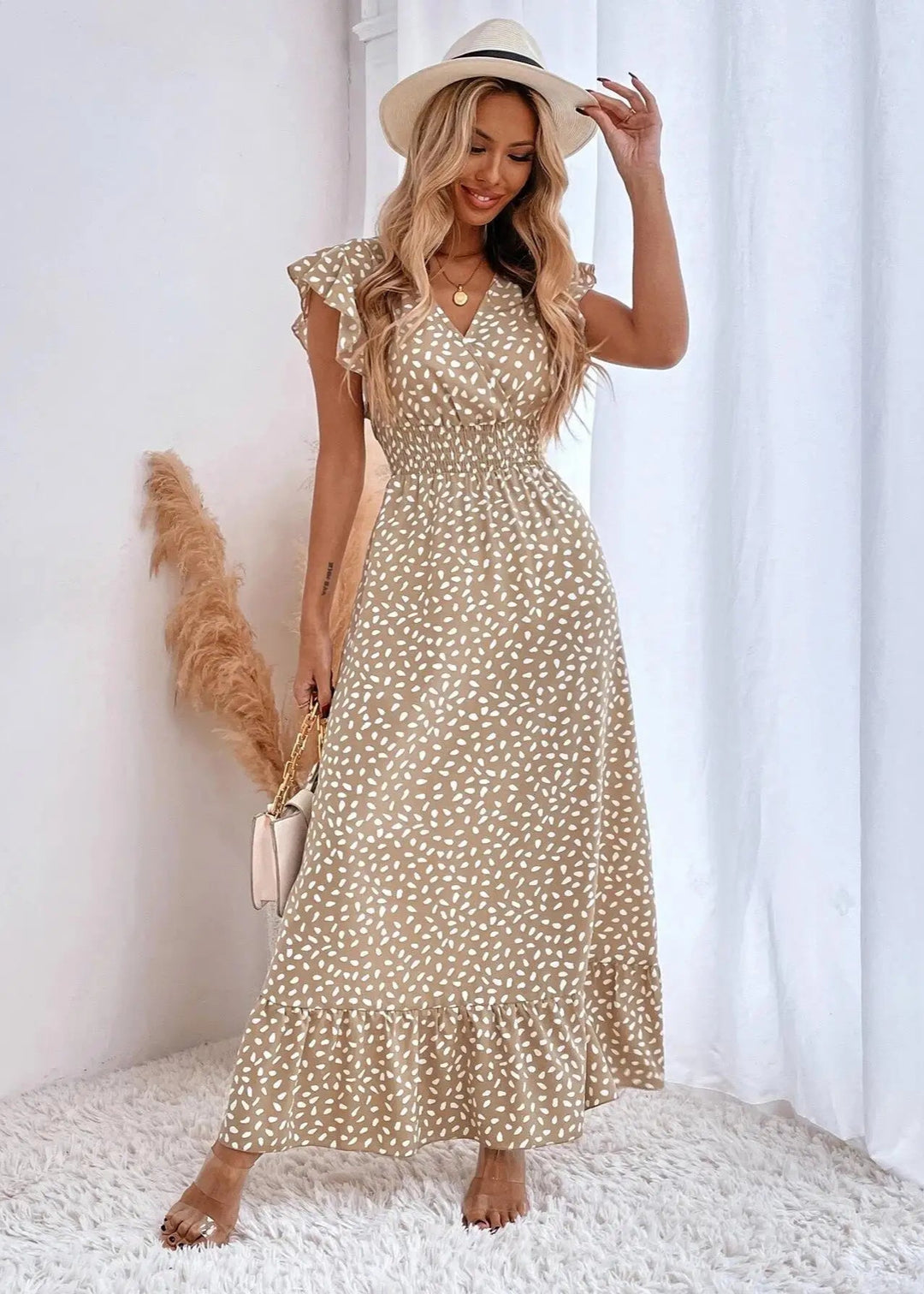 Zara Femme Jbwintersdo Robe Longue à Pois Zara Robe Longue à Pois