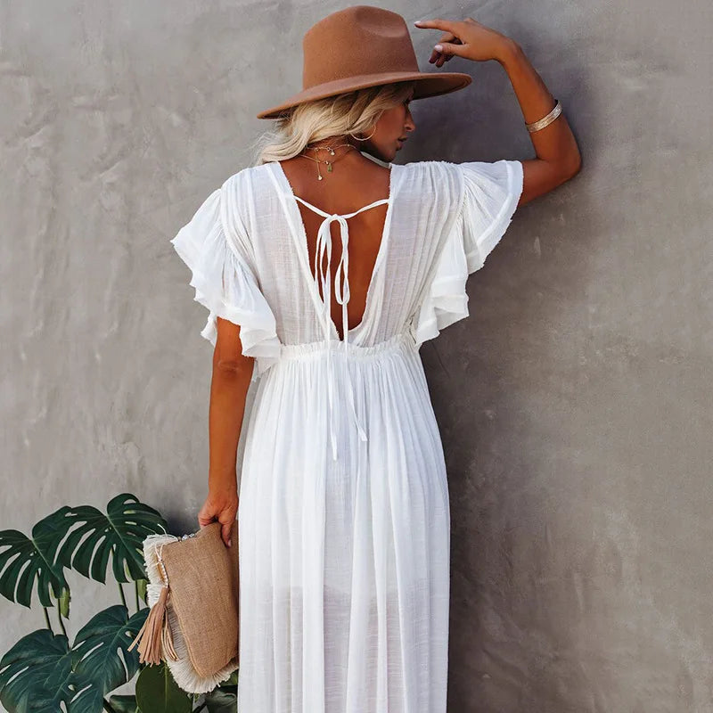 white boho hippie dress White Boho Dress I White Boho Maxi & Mini dresses I Love that Boho