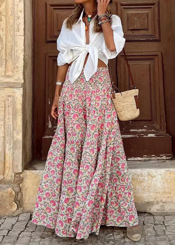 Jupe Longue Bohème Taille M – Style Indien – Motif Carreaux Multicolore – Polyester Doublé – Neuf Avec étiquette