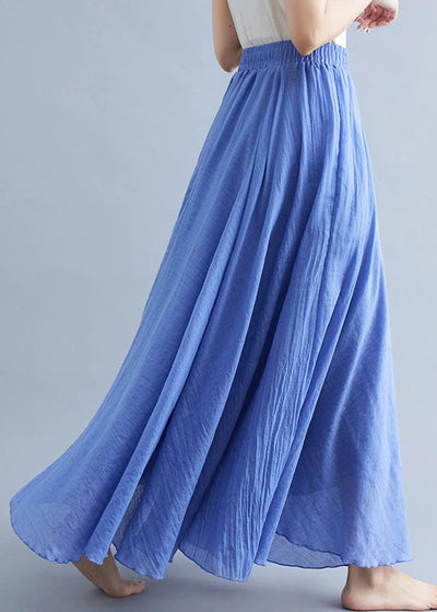 Jupe longue bleue pour femme