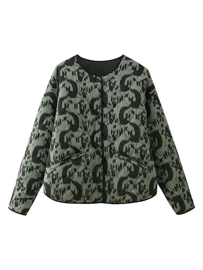 Veste pour femme style vintage vert noir