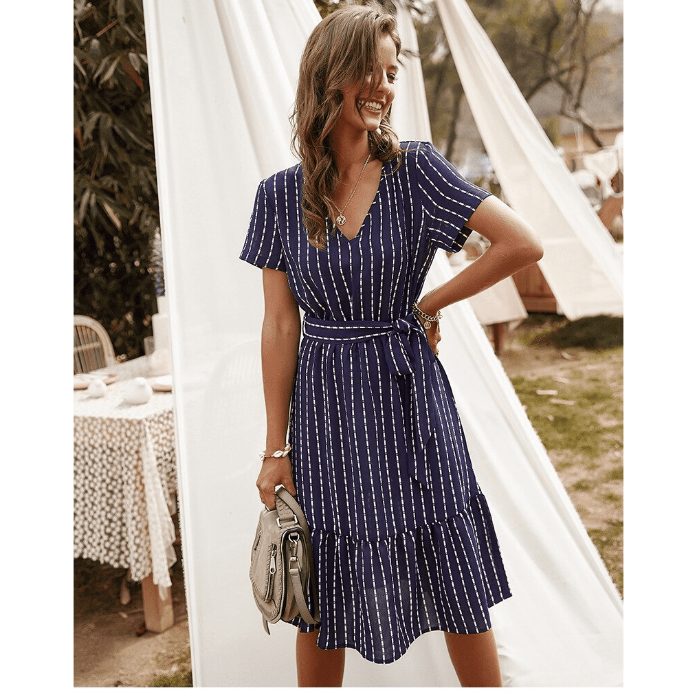 Col Bardot Robe Noire évasée Mi Longue Robe Courte Robe Hippie Femme