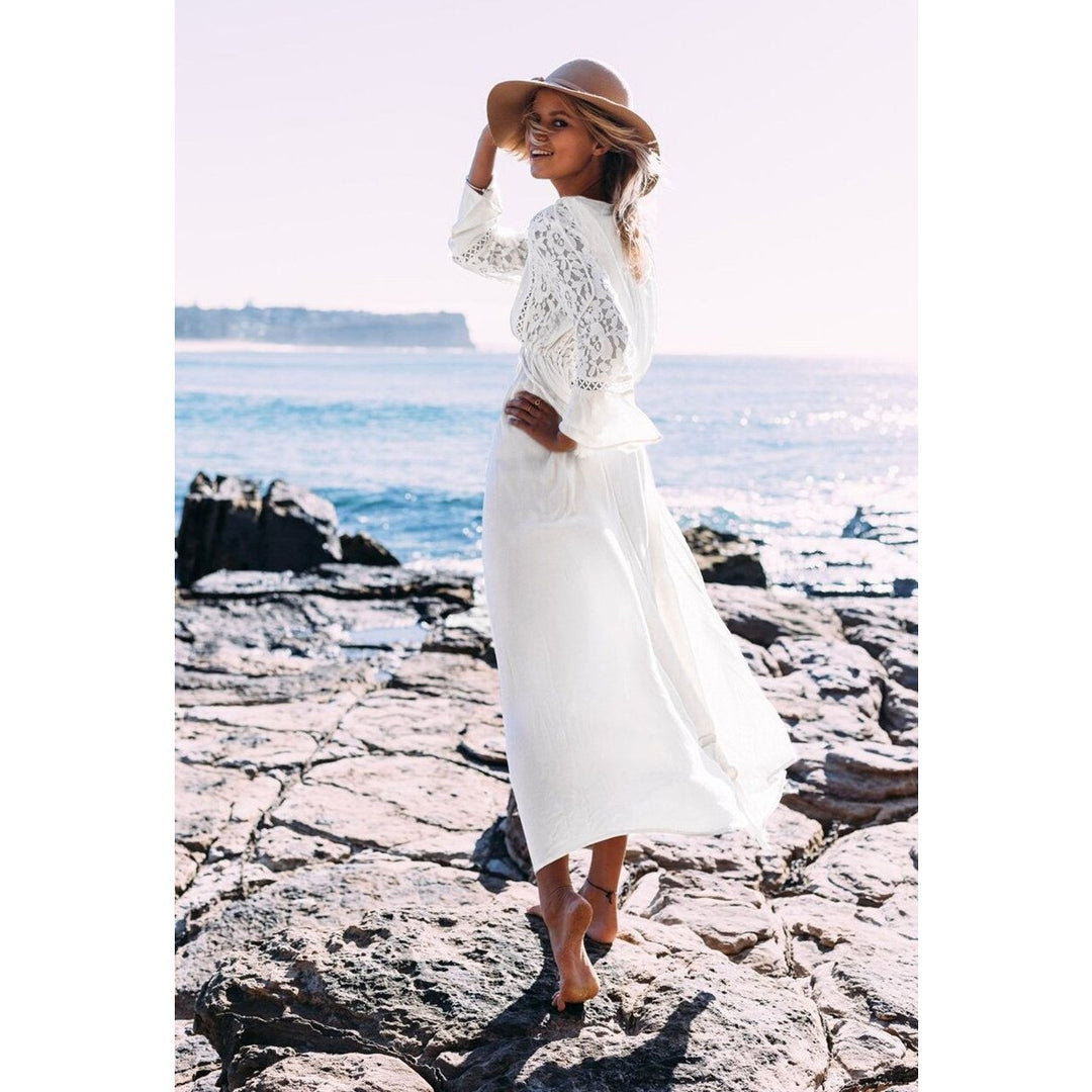 long white bohemian dresses Dress GL-06.25.26 Size:EU 50 Mismatched, Navy Bridesmaid Dresses